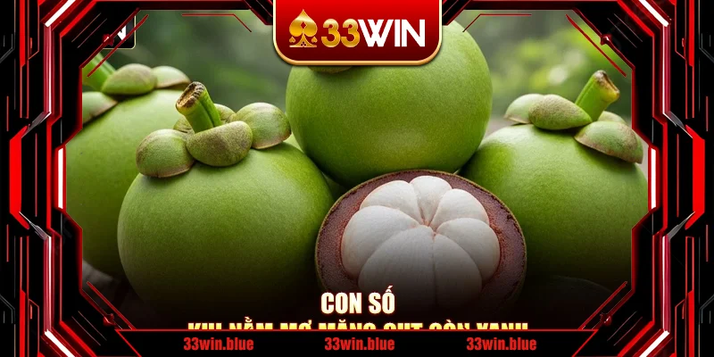Con số khi nằm mơ măng cụt còn xanh Con số khi nằm mơ măng cụt còn xanh
