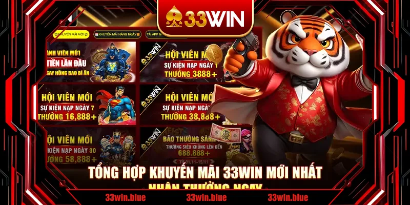 Tổng Hợp Khuyến Mãi 33Win Mới Nhất – Nhận Thưởng Ngay